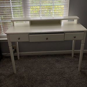White IKEA Desk